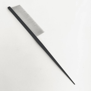 Black Durable Metal <b>Rat</b> <b>Tail</b> <b>Comb</b> Wholesale Hair Sectioning <b>Comb</b> Fine Tooth Supplier - Product Image 3