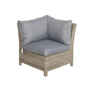 Conjunto de Sofá Esquinero de Ratán Premium para Exteriores con Mesa de Chimenea de Gas y Otomana para Jardín, Patio y Resort de Hotel de Lujo - Product Image 4