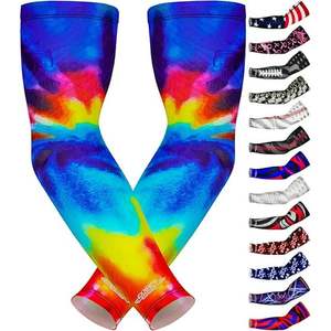 Manchons de bras unisexes tie-dye à manches longues en soie glacée UPF50+ avec impression par sublimation Splendid Apparel, détection d'aiguilles, autres - Product Image 1