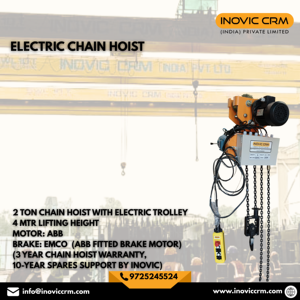 Nouvelle palan électrique à chaîne |   Hauteur de levage de 4 mètres |   Usage industriel |   Hôtels |   Télécommande |   Capacité de 1 à 10 tonnes - Product Image 4