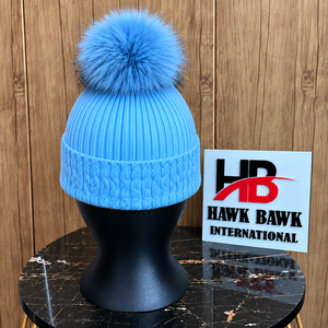 Bonnet tricoté unisexe personnalisé avec pompon – Chapeau d'hiver doux au toucher, style décontracté, fabrication OEM - Product Image 2