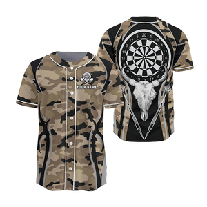 Durable Polyester Baseball Jersey Custom Team Logo Shirt Breathable Quick Dry Button Down <b>Athletic</b> Wear For Competition - Product Image 4