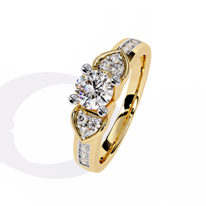 Anillo de Oro de 10K con Diamante Ovalado Cultivado en Laboratorio de Primera Calidad |   Piedra Suelta Cuadrada Brillante Certificada por IGI, Fuego Excepcional, Belleza Sostenible - Product Image 2