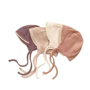 Retro nostálgico estilo europeo habenular sombrero infantil recién nacido bebé gorro sombreros niñas princesa primavera otoño sombreros - Product Image 1