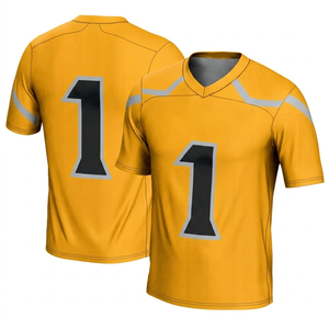 Wholesale OEM New Design Breathable Short Sleeve American Football Jerseys Custom Digital Printed Blank - Product Image 3