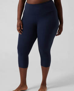 High Waist Gym Workout Sport Wholesale Custom <b>Seamed</b> Leggings Factory Spandex / Nylon Leggings Pockets Slim Fit Printed Pants - Product Image 4