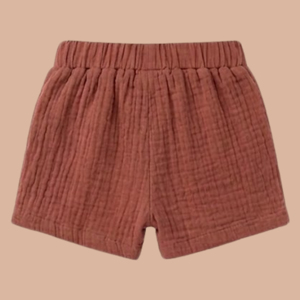 Conjunto de Muselina Orgánica Cot & Candy Jhabla, Camisa Holgada Picante con Pantalones Cortos para Bebés de 0 a 3 Meses, Conjuntos de Ropa de Verano para Bebés - Product Image 5