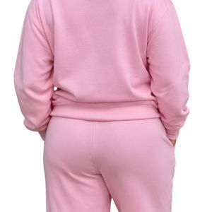 Pink Pearl Zip <b>Jacket</b> Women Casual Fleece <b>Jacket</b> Fashion Outerwear Full Zip Sweatshirt Top Comfortable Daily Wear Apparel - Product Image 6