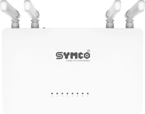 เราเตอร์อัจฉริยะไร้สายแบบ Dual Band AC1200 SM-A1200X 1200Mbps 4x5dBi เสาอากาศรับสูง MU-MIMO 2.4GHz และ5GHz TR069ที่ IPV6ความเร็วสูง - Product Image 3