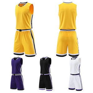 Uniformes de Baloncesto Personalizados, Conjunto de Camiseta sin Mangas con Cuello en V y Pantalones Cortos, Poliéster que Absorbe la Humedad, Ropa Deportiva para Equipos, Todas las Temporadas, Unisex, Adulto - Product Image 1