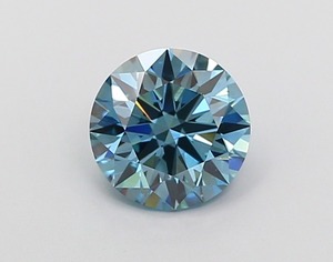 Diamant CVD de laboratoire rond, 1,14 carat, bleu vif fantaisie, VS1, polissage excellent, pierre précieuse non montée, prix au détail, en stock - Product Image 1