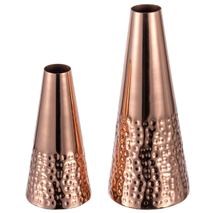 Vase à trompette en métal cuivre Offre Spéciale Vase à fleurs décoratif pour les arrangements de fleurs artificielles pour la cérémonie de mariage - Product Image 1