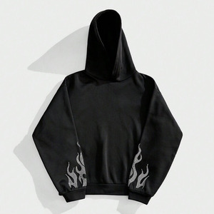 Hoodie surdimensionné en molleton 100% coton, qualité supérieure, personnalisé avec strass, style décontracté ou urbain, service OEM - Product Image 4
