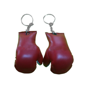 Llavero con Mini Guantes de Boxeo de Piel Sintética Roja Unisex, Guantes de Combate para Entrenamiento de Boxeo - Product Image 1