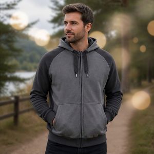 Sweat-shirt à capuche pour homme en molleton de coton, avec cordon de serrage réglable, doux, chaud, à manches longues, style décontracté streetwear - Product Image 1