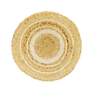 Napperon tressé en jute écologique fournisseur indien Tapis de table à manger de haute qualité pour porte-assiette avec un design différent - Product Image 1