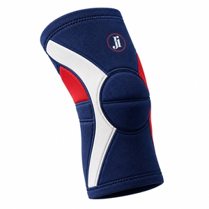 Genouillère de soutien athlétique de qualité supérieure, tissu extensible doux, construction légère, design confortable et flexible pour le sport - Product Image 6
