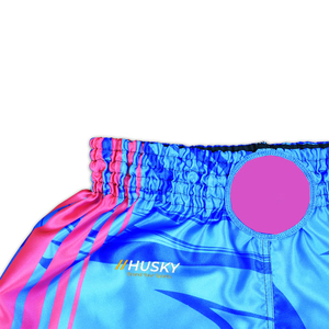 Pantalones Cortos de Punto Satinado de Color Azul Marino para Hombre, Cintura Media, Elásticos, de Secado Rápido, Casuales, 100% Poliéster, HUSKY SPORTSWEAR HSW-20008 - Product Image 3