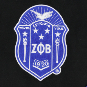 Suéter Negro de Lana con Cuello en V Zeta Phi Beta, Bordado con Letras Griegas ZPB, Ribete Acanalado, Prenda de Punto Premium para Mujer - Product Image 3