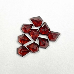 Luxury Stone Quality Verified Manufacturer and Supplier 7x10mm Natural Red Garnet Faceted Shield Shape Loose Gemstone Jewelry - Product Image 3