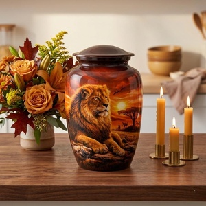 Urne en aluminium LION pour la vente au détail, Urne en aluminium pour revendeurs, Urne en aluminium pour distributeurs, Urne en aluminium pour la vente en gros, Vase - Product Image 4