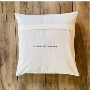 Indian Hand Block Print Cotton Quilted Decorative 40 X 40CM Square <b>Cushion</b> <b>Cover</b> - Product Image 5