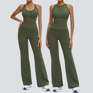 Custom logo Women Clothing Two Piece Zipper Sets Long Sleeve Zip Top and High Waist <b>Leggings</b> Gym Sportswear Long Sleeve Set - Product Image 3
