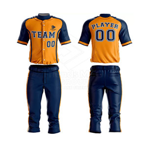 Uniforme de baseball pour adultes en polyester léger, respirant, écologique, de haute qualité, taille personnalisée, confortable, faible MOQ - Product Image 3