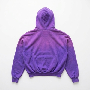 Sudadera con Capucha Oversize para Hombre, Estilo Vintage, con Degradado de Color, Lavado Ácido, Bordado 3D, Hombros Caídos, Estampado Serigrafiado, Tejido Pesado - Product Image 2