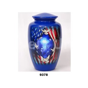 Urna para Cenizas American Pride - Blanca, Capacidad de 200 Pulgadas Cúbicas, Conmemorativa, con Tapa Desmontable, Colección American Pride - Product Image 5