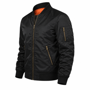 Chaqueta Bomber de Moda con Acabado Personalizado para Hombre, Ropa Urbana, Resistente al Viento, Ligera, Tejido con Memoria, Fabricante OEM ODM - Product Image 6