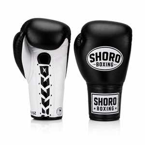 Guantes de boxeo de cuero vacuno original con cordones, todas las tallas, equipo de entrenamiento para boxeadores profesionales adultos, personalizables. - Product Image 2