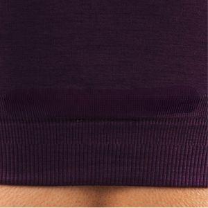 Dark Purple Women's Quarter Zip Halter Workout <b>Crop</b> <b>Top</b> Breathable Performance Activewear for Gym Running Yoga Fitness - Product Image 4