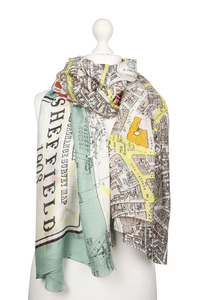 Écharpe longue élégante personnalisée imprimée, effet soie, hijab tendance, châle, marque privée, fabricant de textiles sur mesure OEM ODM - Product Image 3