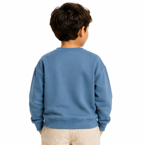 Sweat-shirt personnalisé pour enfants garçons, imprimé Noël, col rond, motif bonhomme de neige, pull décontracté à manches longues en coton et élasthanne polaire pour l'hiver - Product Image 6