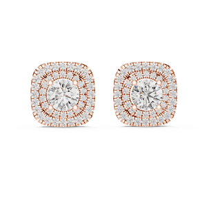 Boucles d'oreilles en diamant de laboratoire taille brillant rond de 3,89 carats, certifiées IGI, couleur E, en or 18 carats, bijoux synthétiques tendance pour femmes - Product Image 5