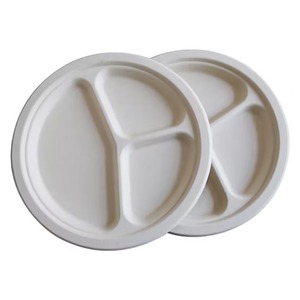 Top Selling <b>Pulp</b> Moulded Disposable 9 Inch Half Plate Eco Friendly Biodegradable Modern Luxury Party Tableware for Restaurants - Product Image 6