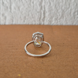 5 Carat Lab-Grown <b>Cushion</b> Cut Diamond IGI Certified Gold Invisible Setting Classic Engagement & <b>Wedding</b> <b>Ring</b> for Parties - Product Image 5