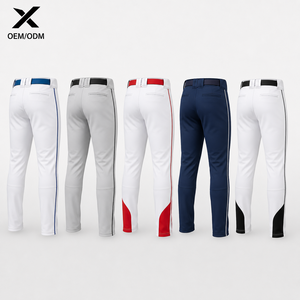 Pantalon de baseball personnalisé X Sports City avec passepoil et empiècements – Vente chaude – Fabricant direct – Respirant – Design tendance – Plusieurs couleurs - Product Image 2