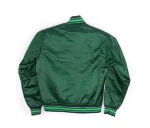 2025 hommes hiver Satin Varsity vestes Logo personnalisé Satin Varsity veste en plein air piste décontracté hommes collège vestes - Product Image 2