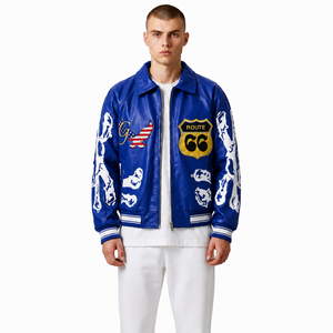 COLD SPIRIT IMPEX Blouson en cuir PU haut de gamme, Nouveaux designs personnalisés, Respirant, Séchage rapide, Col montant, Décontracté, Collection Automne, Meilleures ventes - Product Image 1