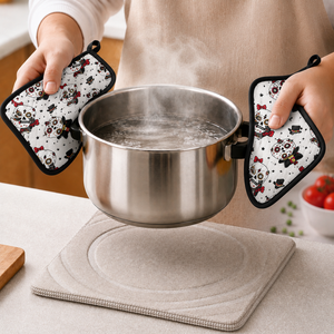Porte-ustensiles de haute qualité 100% coton, design imprimé, doux et de qualité supérieure, pour une utilisation en cuisine, fabriqué en Inde - Product Image 1