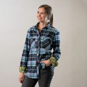 Camisa de Franela para Mujer, Estilo Casual, con Botones al Frente, Color Sólido, 100% Algodón, para Primavera, Otoño y Verano, Venta al Por Mayor - Product Image 1
