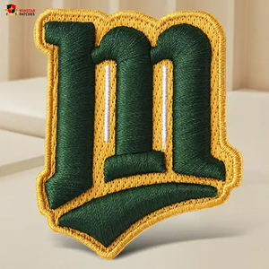 Wholesale <b>Iron</b> <b>On</b> Embroidery Patch Embroidered Badge Heat <b>Transfer</b> Patches for Clothing Hats Bags Washable Twill Fabric - Product Image 6