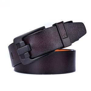 Ceinture en cuir de luxe pour homme, largeur 4 cm, boucle en alliage, haute qualité, souple, réglable, légère - Product Image 5