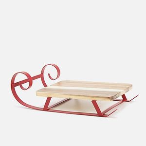 Ornement de table de Noël en métal et bois, fabriqué sur mesure, pour cadeaux saisonniers et décoration intérieure - Product Image 1