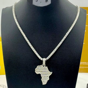Collares de Plata de Ley S925 con Cadenas Finas Estilo Hip Hop, Colgante con Nombre de CEO, Joyería de Moda con Moissanita, Regalo Personalizable - Product Image 1