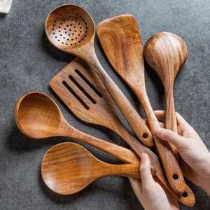 Cuillère de service, design minimaliste, durable, long manche, ustensiles de cuisine - Product Image 1