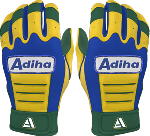 Wholesale Leather Baseball Batting Gloves Softball Use Short Cuff Anti-Slip <b>Hook</b> Loop Closure High Quality Made in Adiha Impex - Product Image 1