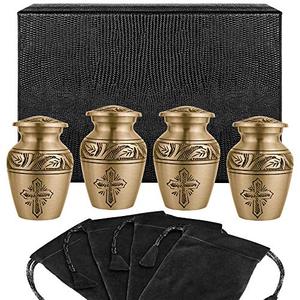 Classic Aluminum <b>Keepsake</b> <b>Memorial</b> Cremation Urn Ash Holder Crafted With Elegant Surface Texture And Stylish Appeal - Product Image 6